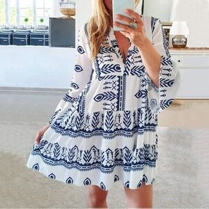 Women’s Aztec tunic dress.